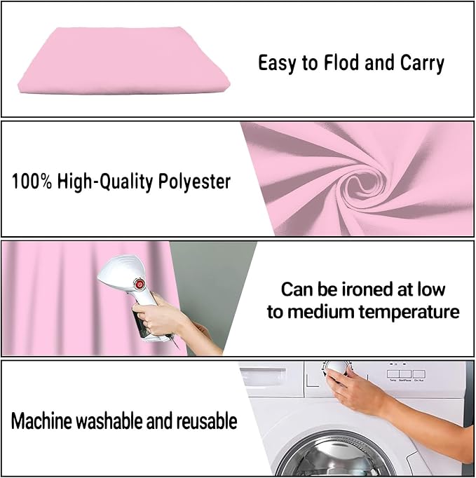 Pink Photography Backdrop for Photoshoot, Fabric 10x20ft | Polyester Studio - Image 7