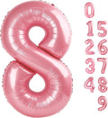 Number 8 Balloons 40 Inch for 8 18 Birthday Party Decorations, Pastel Pink | by Mluchee