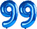 40 Inch Number 99 Balloons for 99th Birthday Party Decorations, 0-100 Dark Blue by FOBELEC