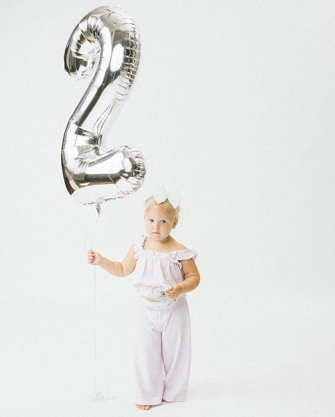 Silver Number 40 Balloon 40 Inch, 40th Birthday Decorations Men Women | Foil - Image 4