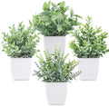 Der Rose 4 Pack Mini Fake Plants, Artificial Plants by DerRose