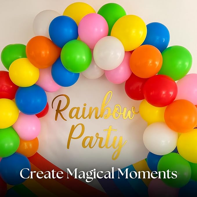 Monty 200 Pcs Latex Balloons Assorted Multicolor - Image 5