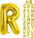 Gold Letter Balloons 40 Inch Large Letter R Balloon Aluminum | Foil Mylar Big by YUNSHANGMO