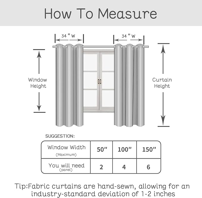 Linen Curtains 40 inch Length for Small Windows, Light Filtering Semi Sheer - Image 6