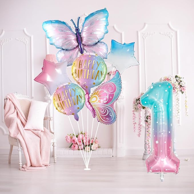 Butterfly Birthday Decorations, Butterfly Balloons, 1st Birthday Party - Image 4