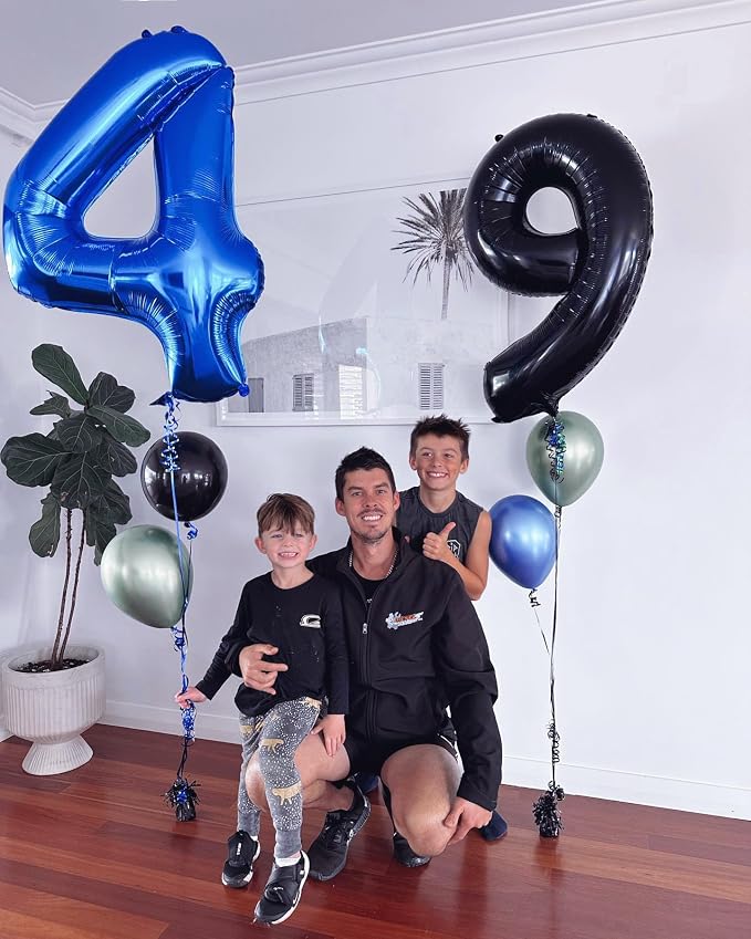 Navy Blue 40 Balloon - Image 3