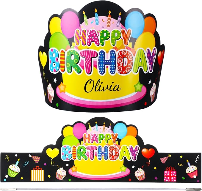 Yunsailing 36 Pcs Happy Birthday Crowns by Yunsailing