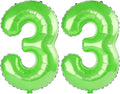 40 Inch Number 33 Balloons for 33rd Birthday Party Decorations, 0-100 Fruit by FOBELEC