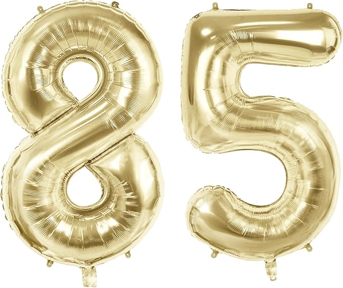 Number 85 Balloons for 85th Birthday Party Decorations, 40 Inch 0-100 by Joycard