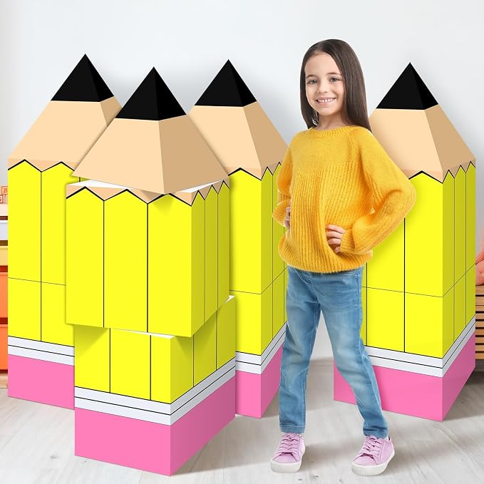 Denylo pro 12 Pcs Back to School Decoration Large Pencil Decoration Boxes by Denylopro