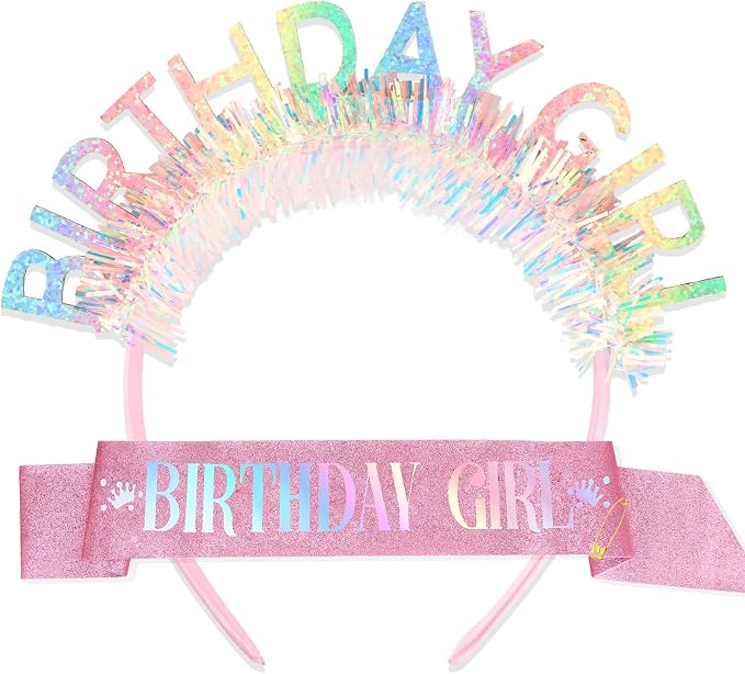 CIEHER Birthday Girl Headband Birthday Crown by CIEHER