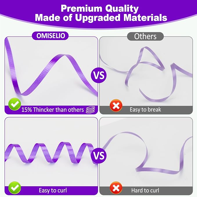 Purple Crimped Dark Purple Curling Ribbon - Image 4