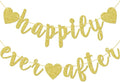 Happily Ever After Banner, Glod Glitter Engagement Decoration by FOZEE