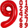 Number Balloons Red Party Balloon by United-UnicornsParty