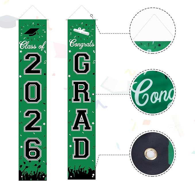 2026 Graduation Decorations, Graduation Banner Class of 2026, Hanging - Image 6