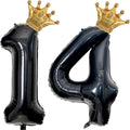 40 inch Large Black 14 Balloon Number by Unknown