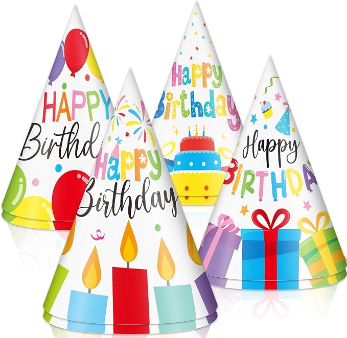 Lonfliness 32Pcs Colorful Party Hats by Lonfliness