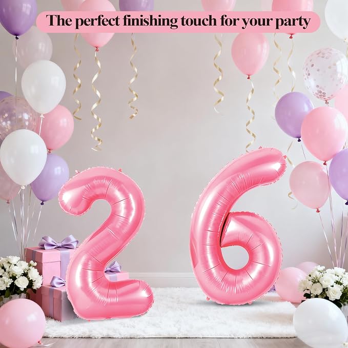 Number 86 Balloons for 86th Birthday Party Decorations, 0-100 Large No.86 - Image 5