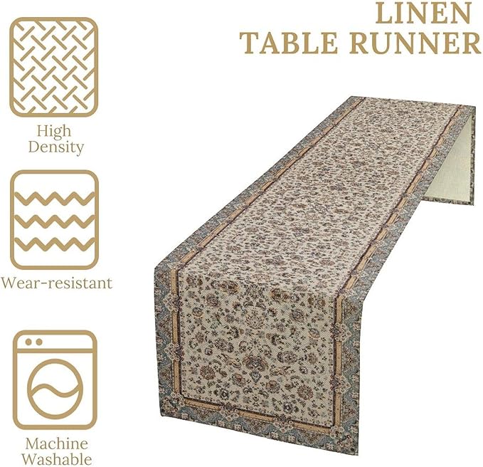 Farmhouse Vintage Flower Table Runner Morris Floral Farmhouse Rustic Coffee Kitchen Home Dining Party Table Decor 13x108in