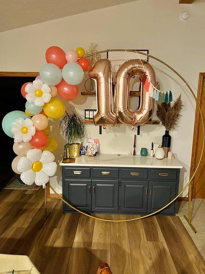 Number 3 Balloons 40 Inch for 3rd 33 Birthday Party Decorations, Rose Gold | - Image 4