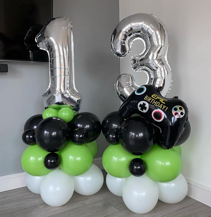 40 Inch Silver 13 Number Balloons Giant Jumbo Huge 13 or 31 Foil Mylar Helium - Image 5