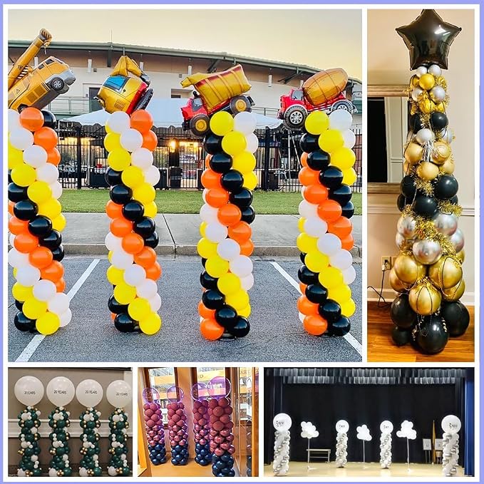 DECOJOY Balloon Columns Stand Set of 4, 7 Feet Telescoping Ballon Arches Stands - Image 6