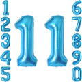 Light Blue Number 11 Balloon 40 Inch, Foil Numeral by Unknown