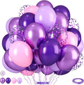 Pink and Purple Balloons by Saxuxu
