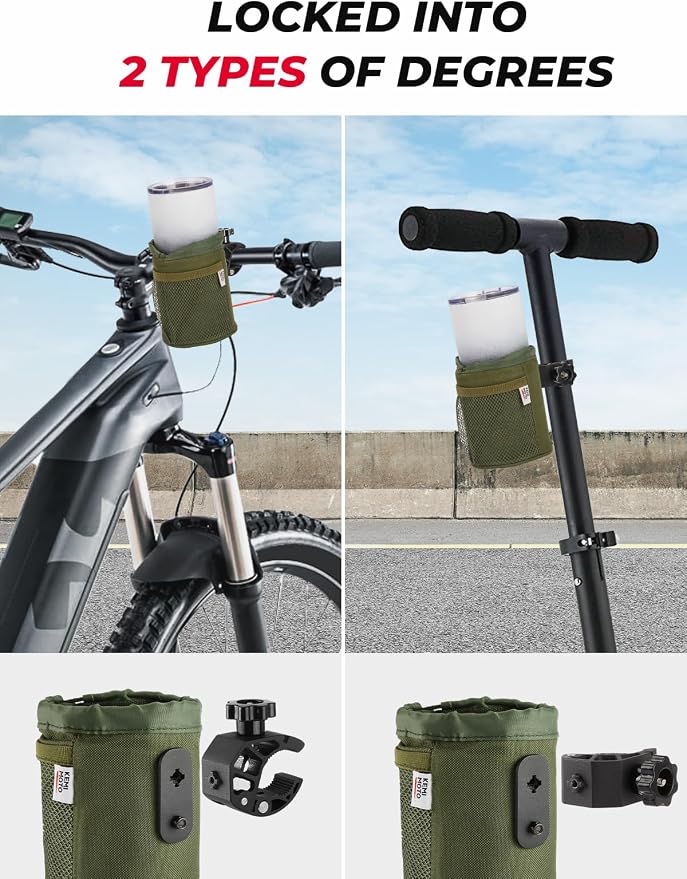 KEMIMOTO Motorcycle Cup Holder, Oxford Fabric Motorcycle Drink Holder - Image 3