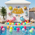 102 PCS "Hello Summer" Foil Balloon Decoration Kit, Tropical Summer Party by Vrukiaa