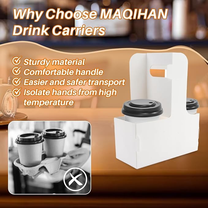 MAQIHAN 2 Cup Drink Carrier - Image 4