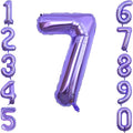 Purple Number 7 Balloon 40 Inch, Large Majestic Purple Mylar Foil Number 7 by Unknown