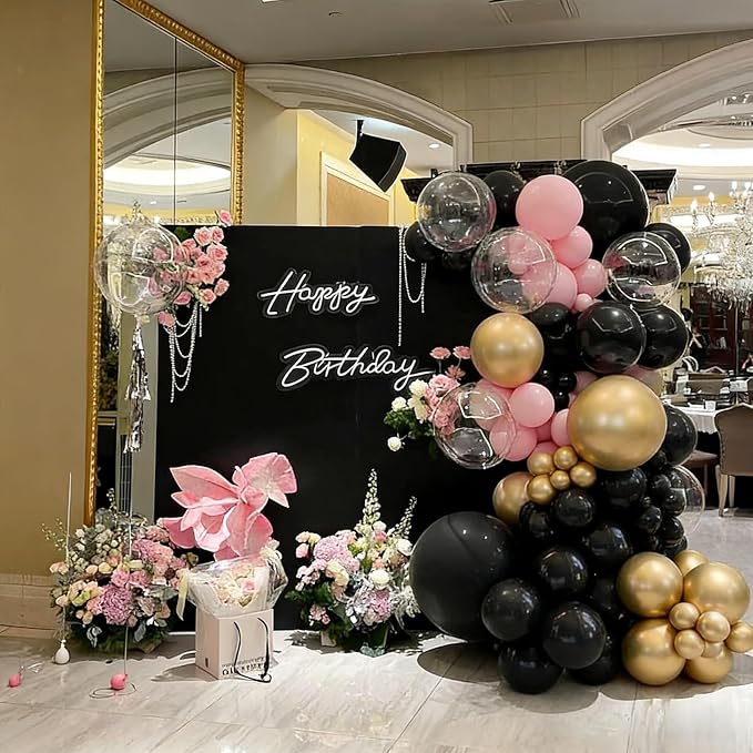 40pcs Black Balloons, 12inch Helium Quality Black Latex Balloons | Balloons - Image 4