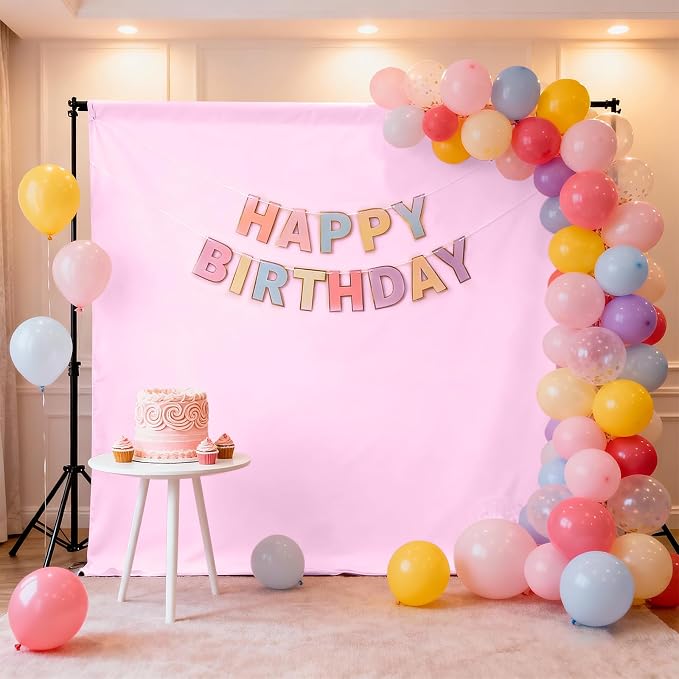 Pink Photography Backdrop for Photoshoot, Fabric 10x20ft | Polyester Studio - Image 3