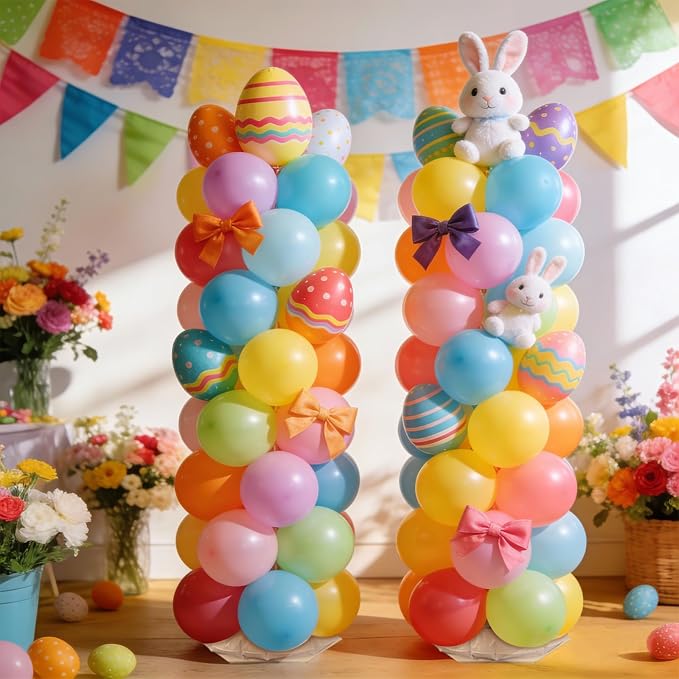 Balloon Column Stand Kit Sets of 2, 80 Inch Adjustable Balloon Stand Balloons - Image 4