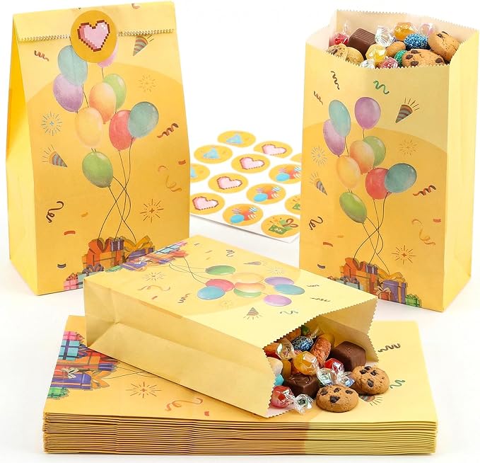 LovesTown 24 Pack Birthday Party Favor Bags by Lovestown
