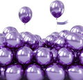 PartyWoo Purple Balloons 50pcs Metallic Purple Chrome Color 5 Inch | Balloons by PartyWoo