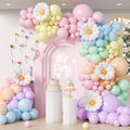 136pcs Pastel Flower Balloon Arch Kit by Unknown