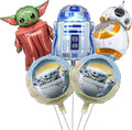 5pcs Baby Yeda Foil Balloons Theme Birthday Party Supplies 8pc Balloon Bouquet by Omto