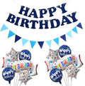 Birthday Decoration Set Colorful Happy Birthday Banner Balloon by OSAMUHA