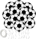 Fovths 12 Pieces Inflatable Soccer Balloons 18 Inches Soccers Foil Balloons by Fovths