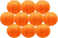 Orange Paper Lanterns Hanging Ceiling Chinese Round Lanterns by BARTHEW