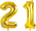 Number 21 Balloons for 21st Birthday Party Decorations, 0-100 Large No.21 for by Joycard