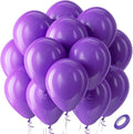 Bezente Purple Balloons Latex Party Balloons by Bezente