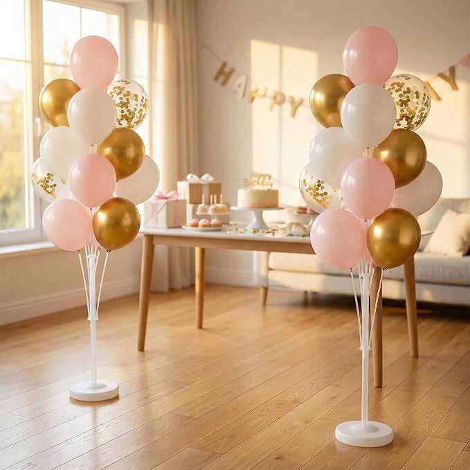 Pink Gold Balloon Column Stand Kit - Image 8