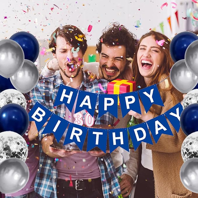 Birthday Decorations for Men, Happy Birthday Balloons for Party Decor Suit For - Image 4