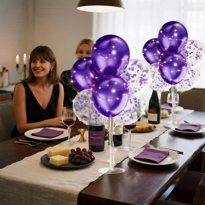 4Sets Black and Gold Balloon Stand, - Image 8