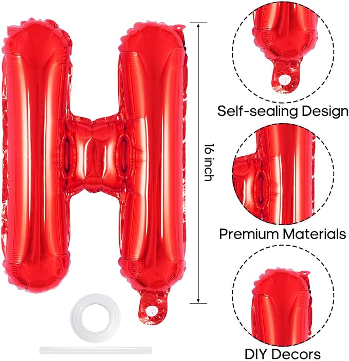 Happy Birthday Balloons Banner, Foil Balloon Personalized Name Letters Balloons - Image 5