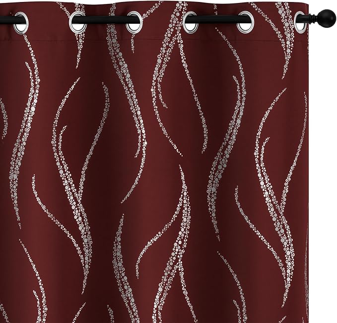 Yakamok Burgundy Blackout Curtains by Yakamok