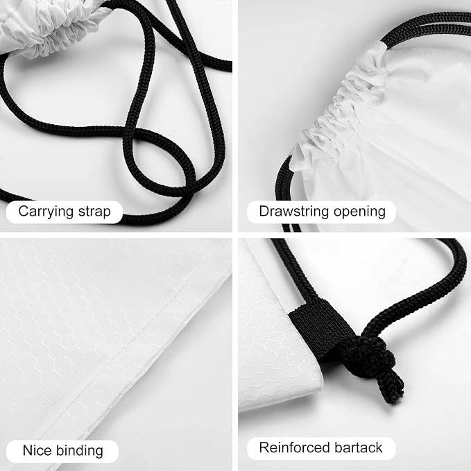 Gym Drawstring Bag Sports Sackpack Waterproof String Backpack - Image 8